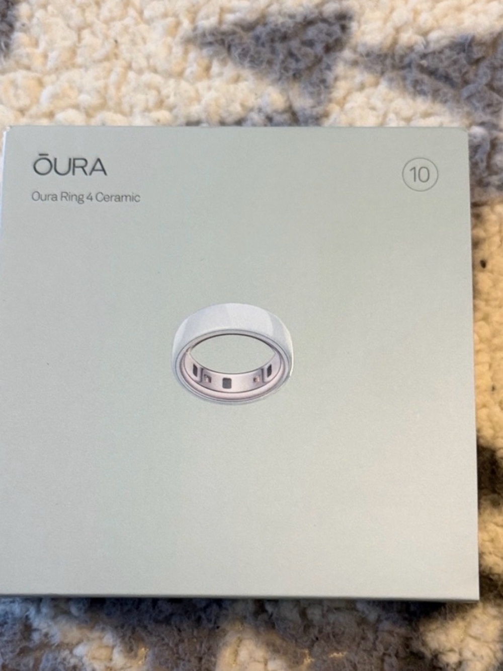 Oura Ring 4 Ceramic (Size 10) - Teal Ceramic